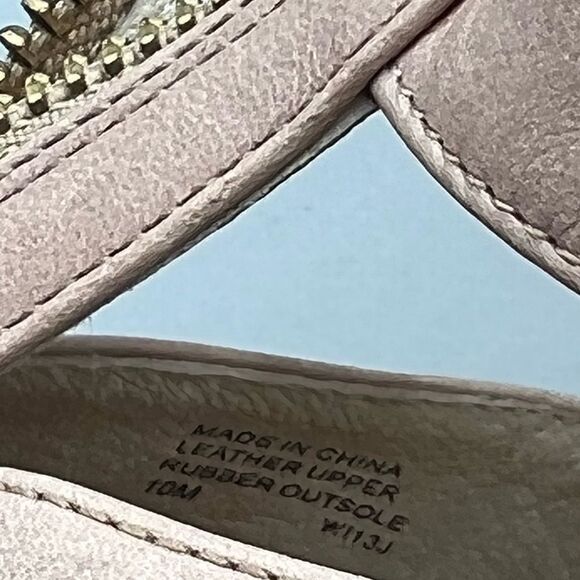 Michael Kors Damita Espadrille Leather Wedge Sandals - Picture 7 of 9